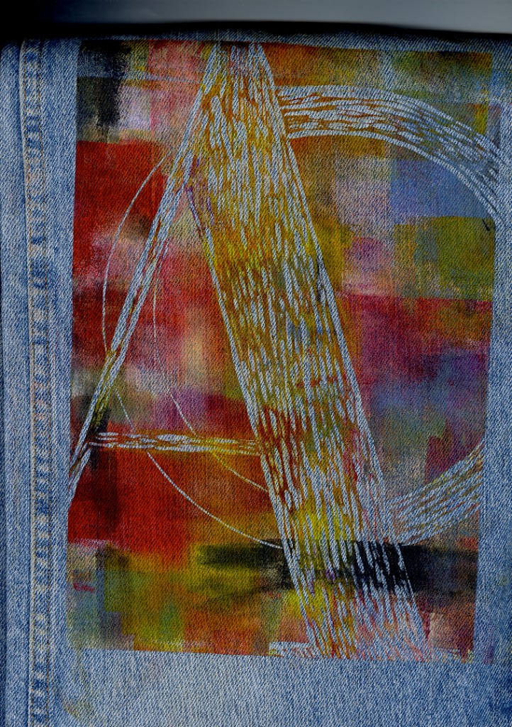 Experimental denim print